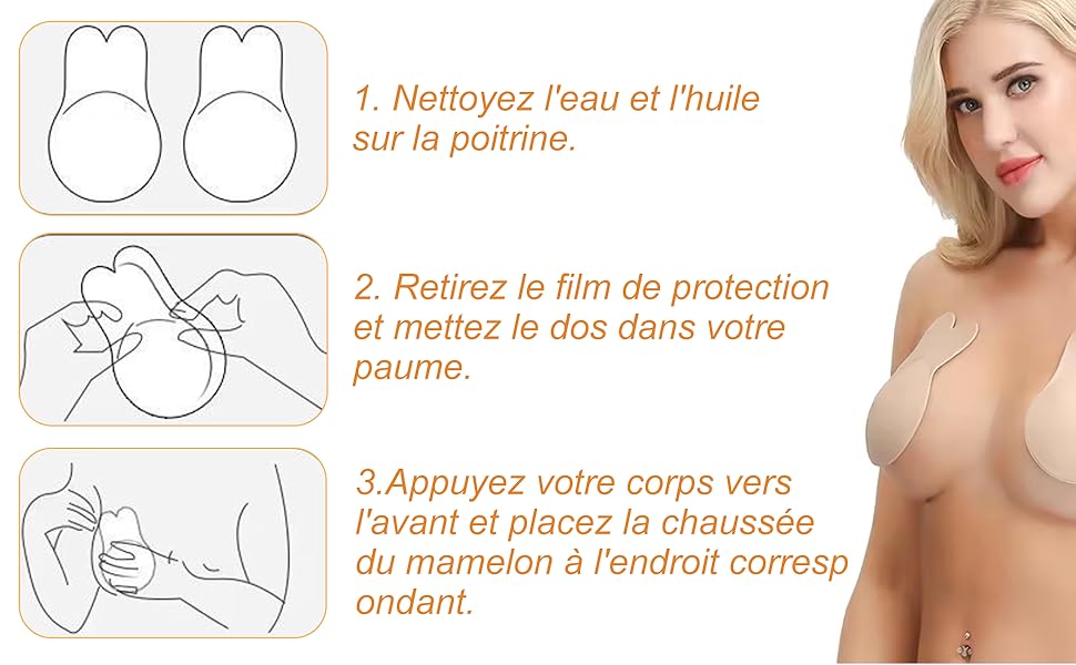 SOUTIEN-GORGE ADHESIF ET INVISIBLE