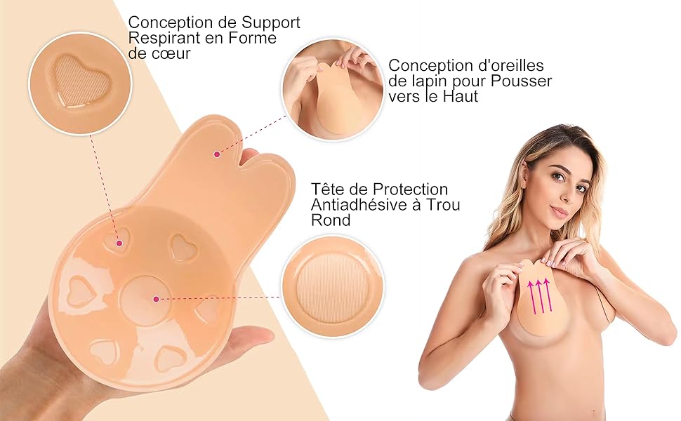 SOUTIEN-GORGE ADHESIF ET INVISIBLE